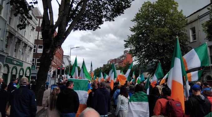 Anti Immigration protest in Cork, June 7th 2025