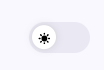 Screenshot of the Light Mode to Dark Mode toggle on our website, upper left hand of the screen