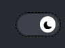 Screenshot of the Dark Mode to Light Mode toggle on our website, upper left hand of the screen